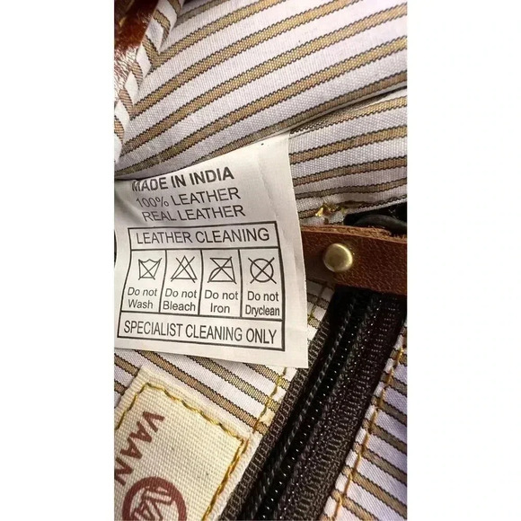 NWT Vaan & Co Womens Brown Casey Cheetah Print Upcycled Leather Crossbody Bag - Picture 9 of 15